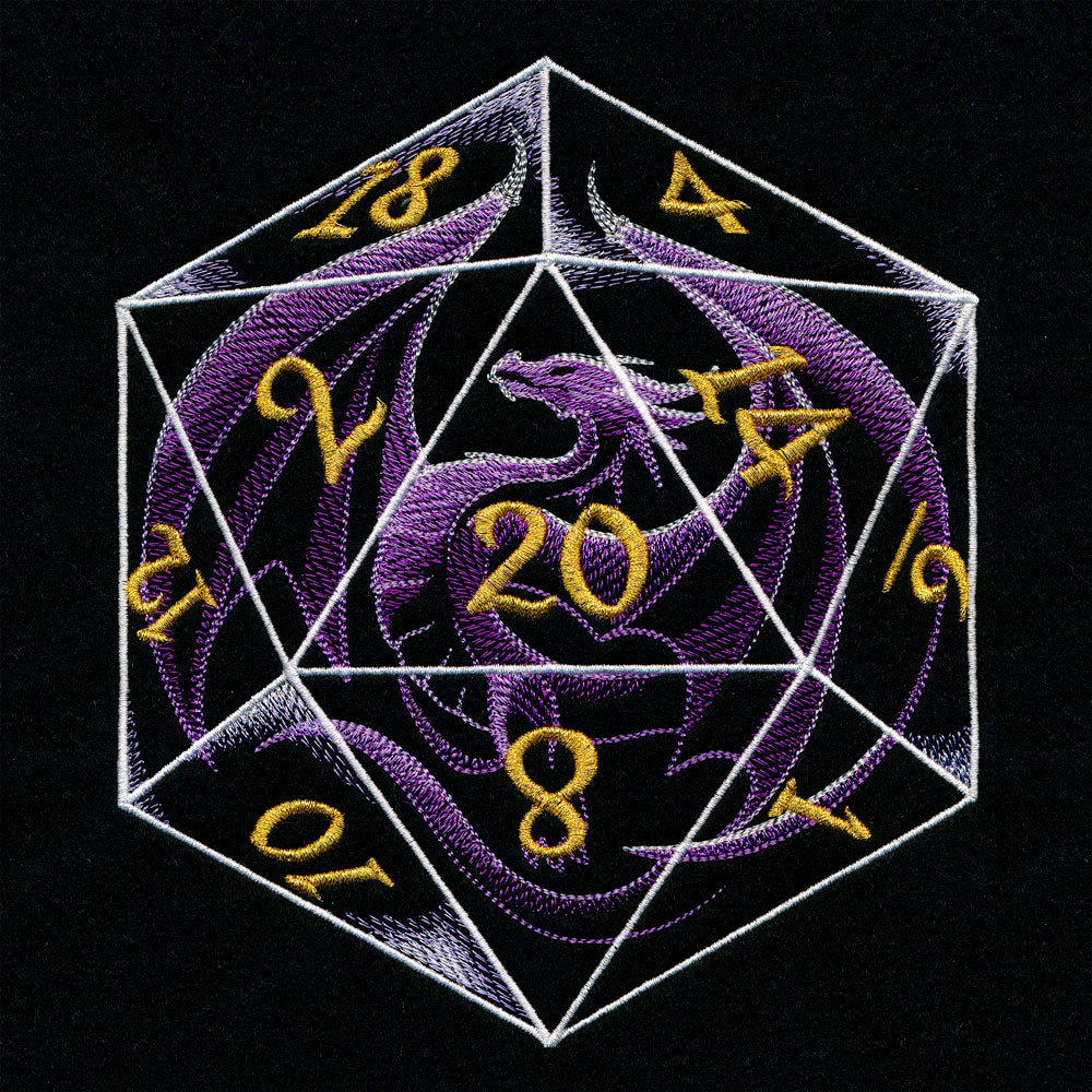 Translucent ﻿D20 Dragon