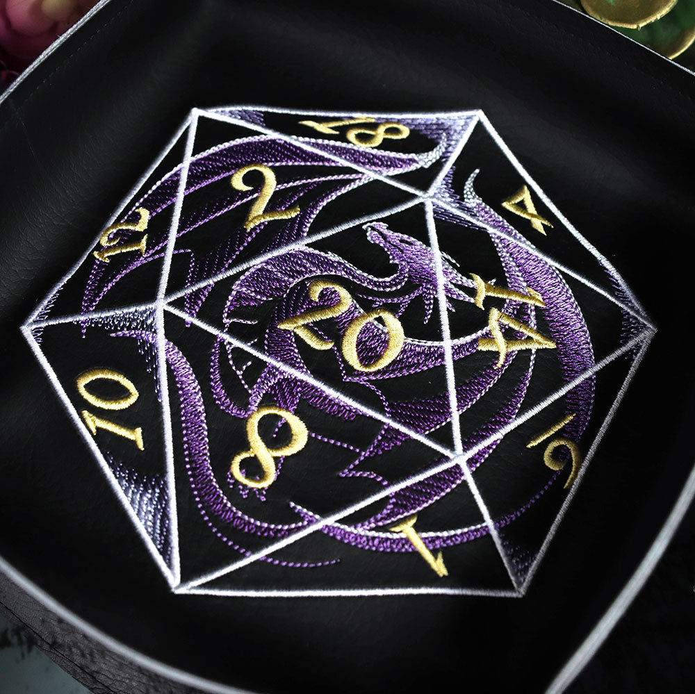 Translucent ﻿D20 Dragon