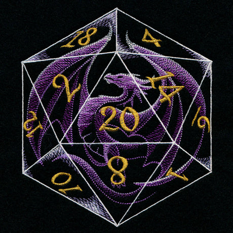 Translucent ﻿D20 Dragon