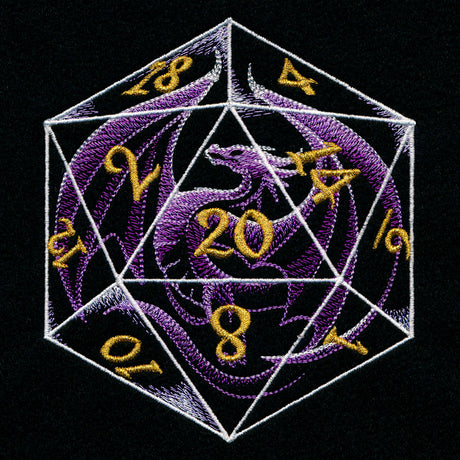 Translucent ﻿D20 Dragon