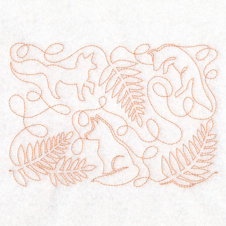 Cottagecore - Fox & Ferns (Edge-to-Edge Quilting)