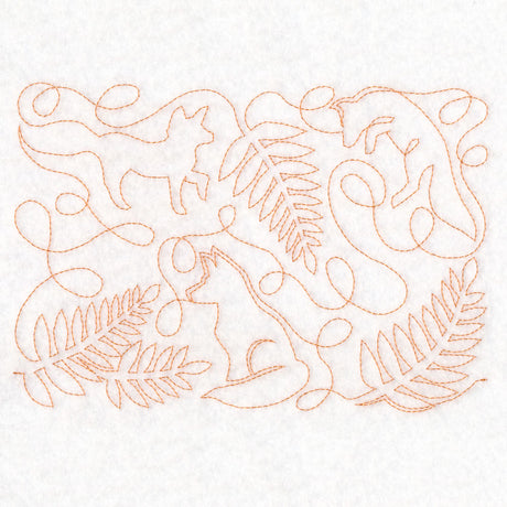 Cottagecore - Fox & Ferns (Edge-to-Edge Quilting)