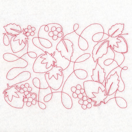 Cottagecore – Sweet Strawberries (Edge-to-Edge Quilting)