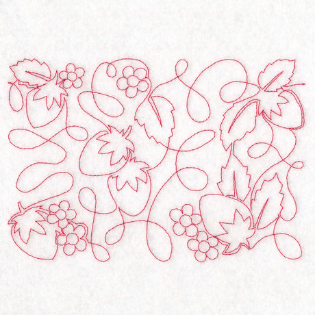 Cottagecore – Sweet Strawberries (Edge-to-Edge Quilting)