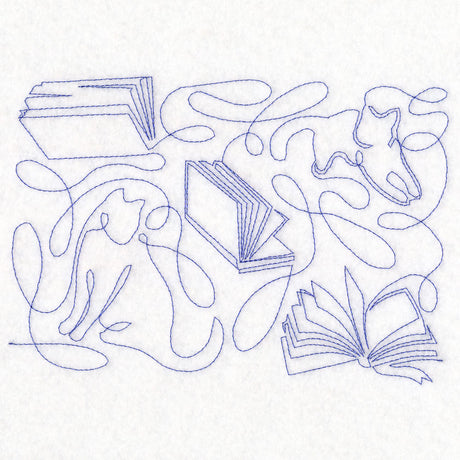 Cottagecore - Paws & Pages (Edge-to-Edge Quilting)