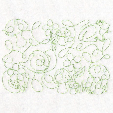 Cottagecore - Garden Friends (Edge-to-Edge Quilting)