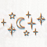 Chromatic Stars Border - Horizontal