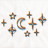 Chromatic Stars Border - Horizontal