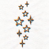 Chromatic Stars Border - Vertical