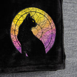 Stained Glass Cat Silhouette (Embossed)