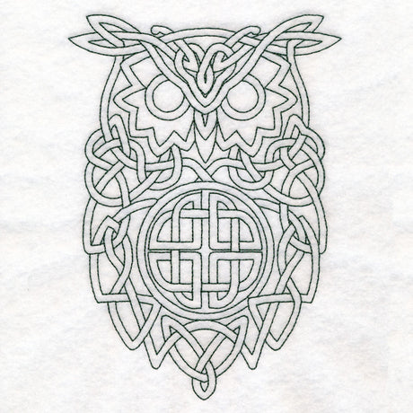Simple Celtic Knotwork Owl (Quilting)