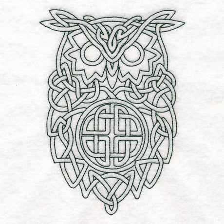 Simple Celtic Knotwork Owl (Quilting)