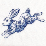 Delft Blue Floral Bunny