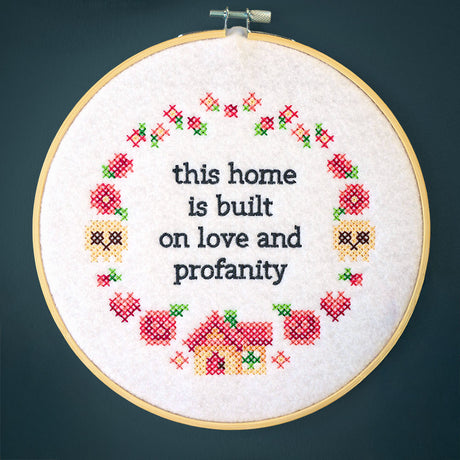 Snarky Samplers - Love and Profanity (Cross Stitch)