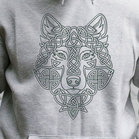 Simple Celtic Knotwork Wolf (Quilting)