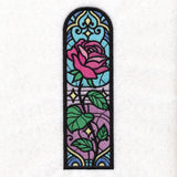 Stained Glass Rose Bookmark (Organza)