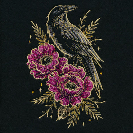Gilded Raven in Bloom