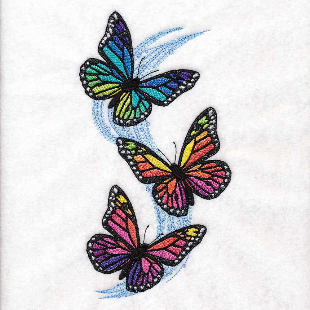 Prismatic Butterflies Trio