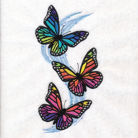 Prismatic Butterflies Trio