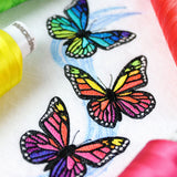 Prismatic Butterflies Trio