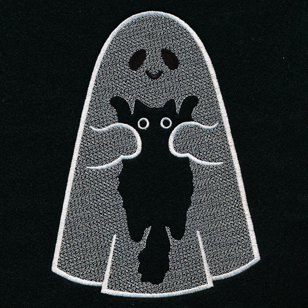 Friendly Ghost and Kitty (Embossed)