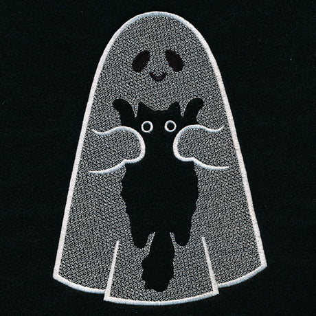 Friendly Ghost and Kitty (Embossed)
