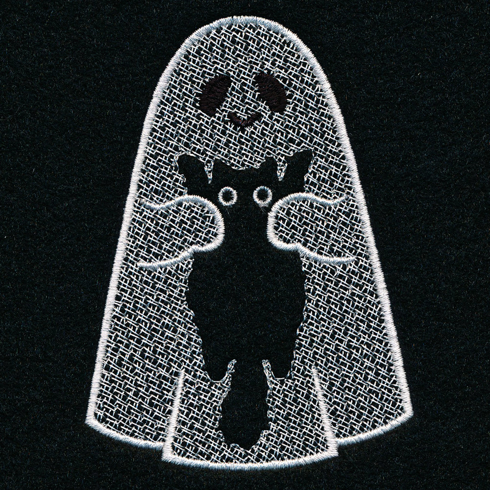 Friendly Ghost and Kitty (Embossed)