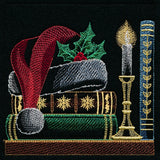 Build a Christmas Bookshelf Scene - Santa Hat