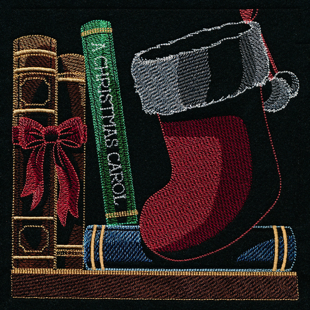 Build a Christmas Bookshelf Scene - Stocking