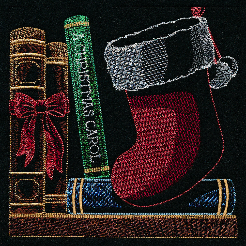 Build a Christmas Bookshelf Scene - Stocking