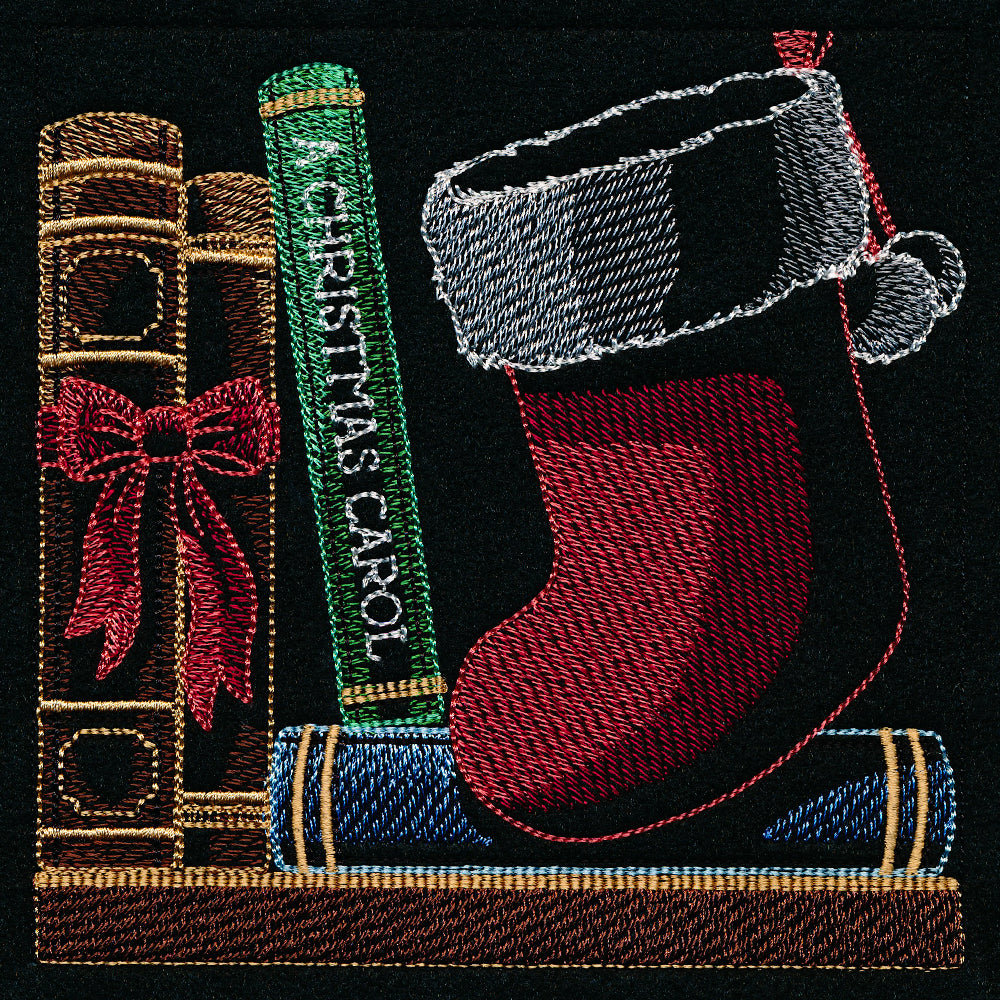 Build a Christmas Bookshelf Scene - Stocking