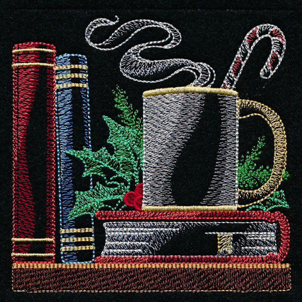 Build a Christmas Bookshelf Scene - Hot Cocoa