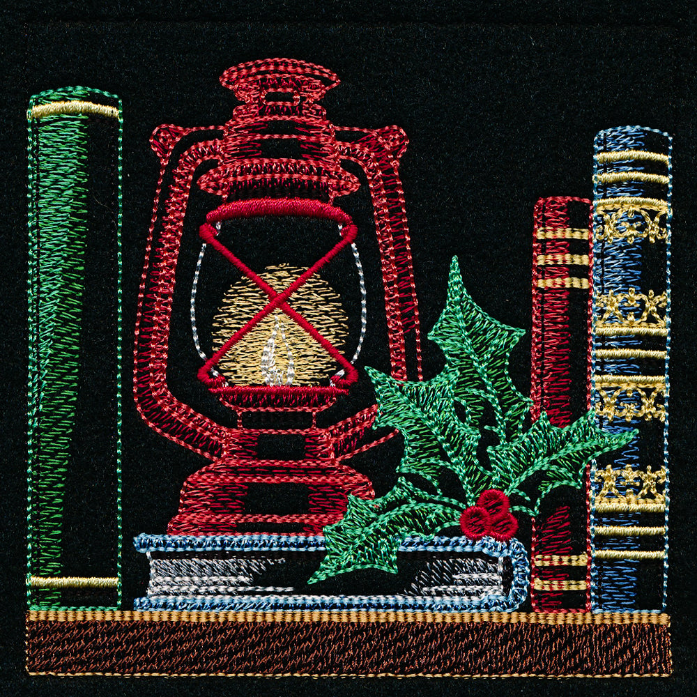 Build a Christmas Bookshelf Scene - Lantern