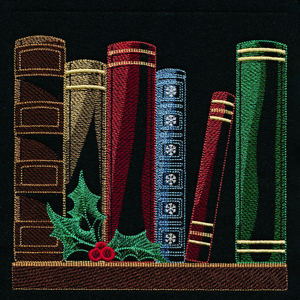 Build a Christmas Bookshelf Scene - Books