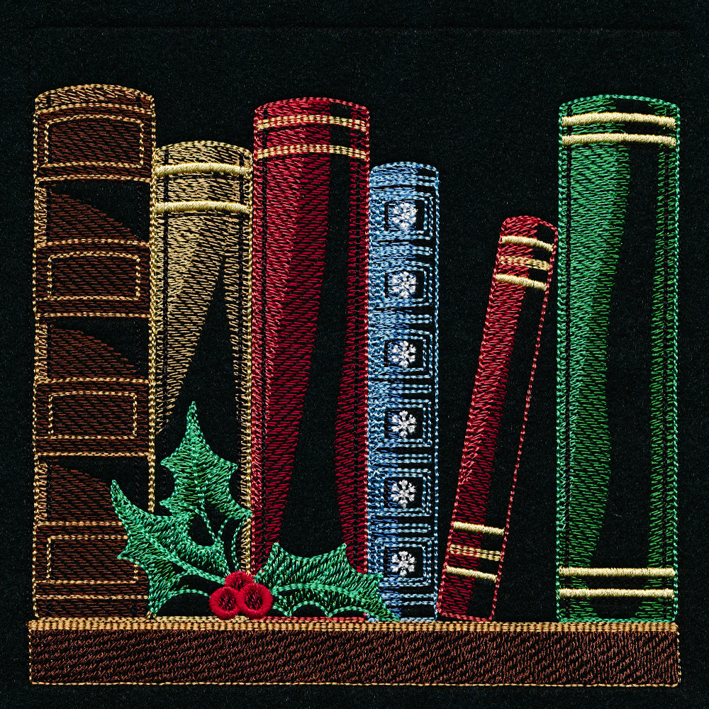 Build a Christmas Bookshelf Scene - Books