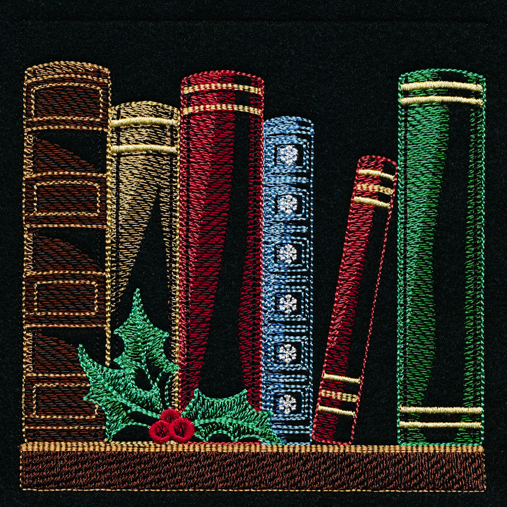 Build a Christmas Bookshelf Scene - Books