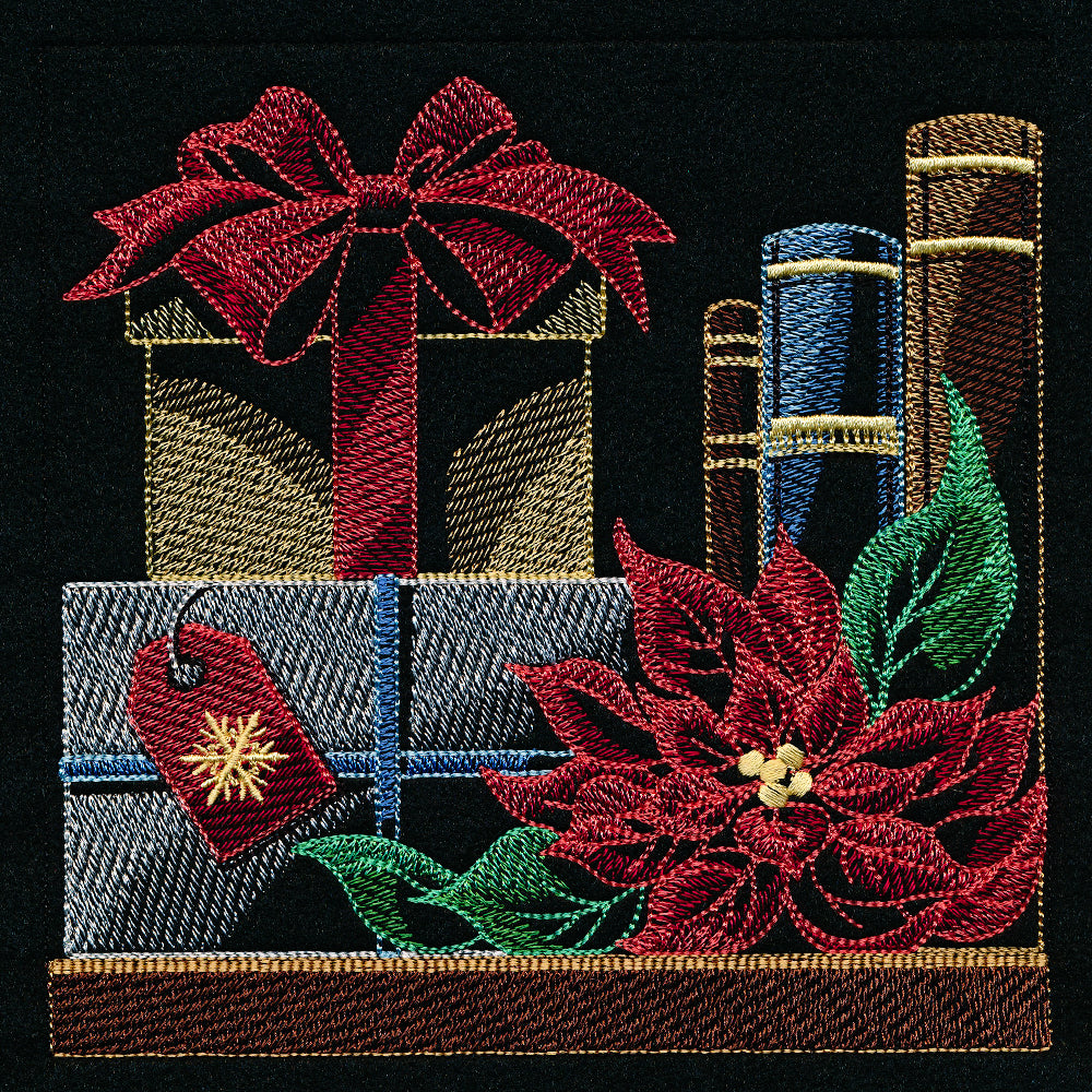Build a Christmas Bookshelf Scene - Gifts