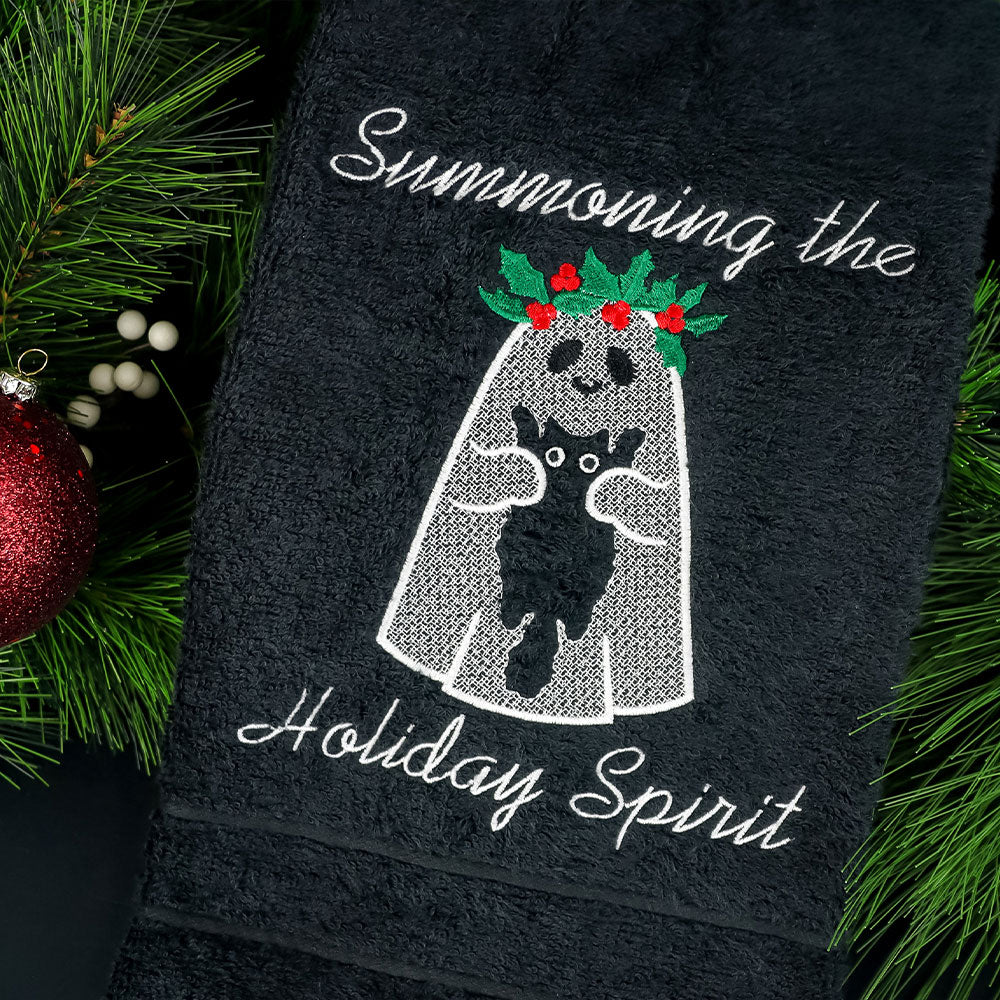 Holiday Spirit and Kitty (Embossed)