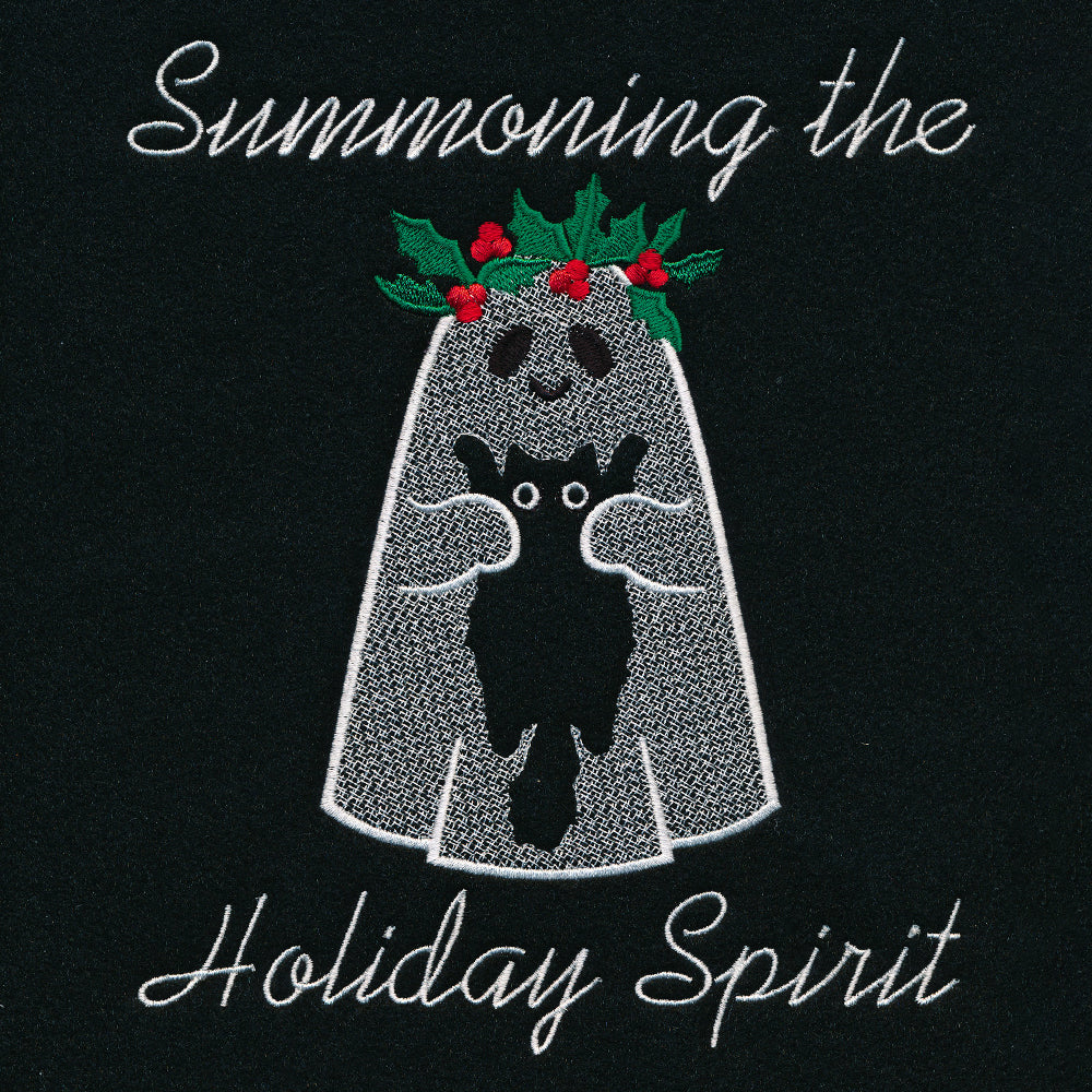 Holiday Spirit and Kitty (Embossed)