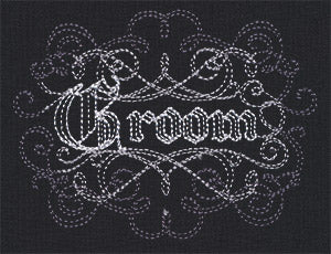 Calligraphic Groom
