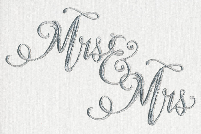 Mrs. and Mrs. Script – Urban Threads