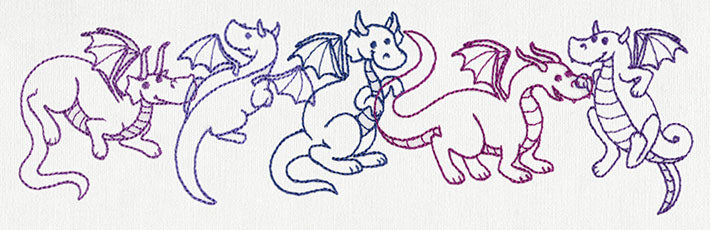 Creature Feature - Dragon Border