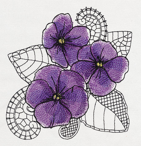Petals and Lace - Violet