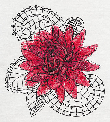 Petals and Lace - Dahlia
