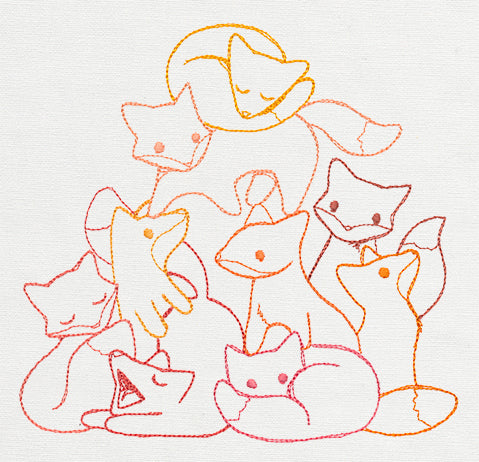 Pile o' Cute - Fox Pile