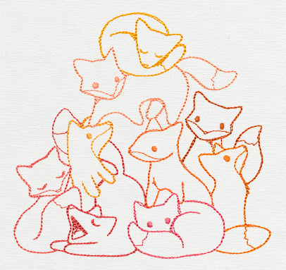 Pile o' Cute - Fox Pile
