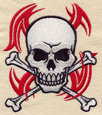 Tribal Skull and Crossbones