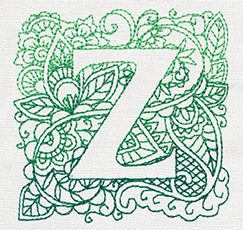 Mendhika Letter Z