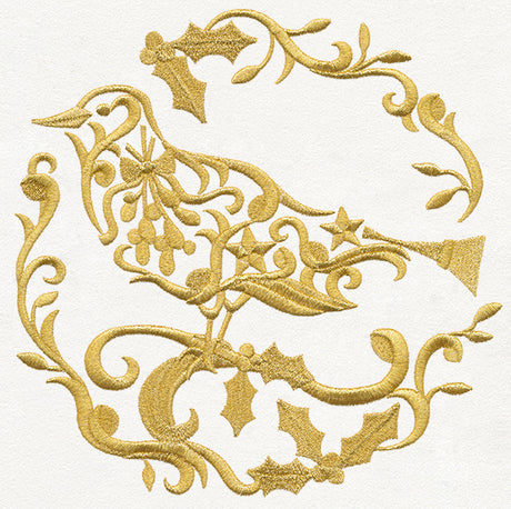 Gilded 12 Days of Christmas - Calling Bird