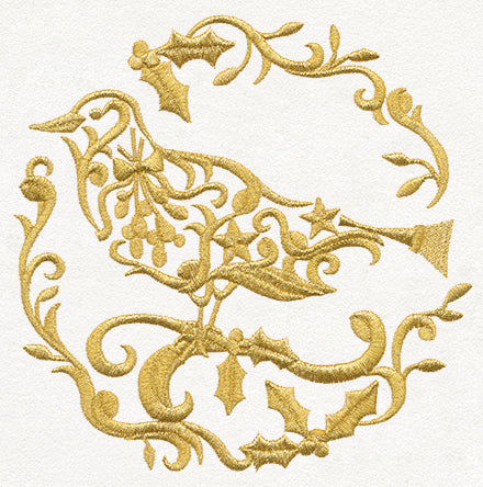 Gilded 12 Days of Christmas - Calling Bird